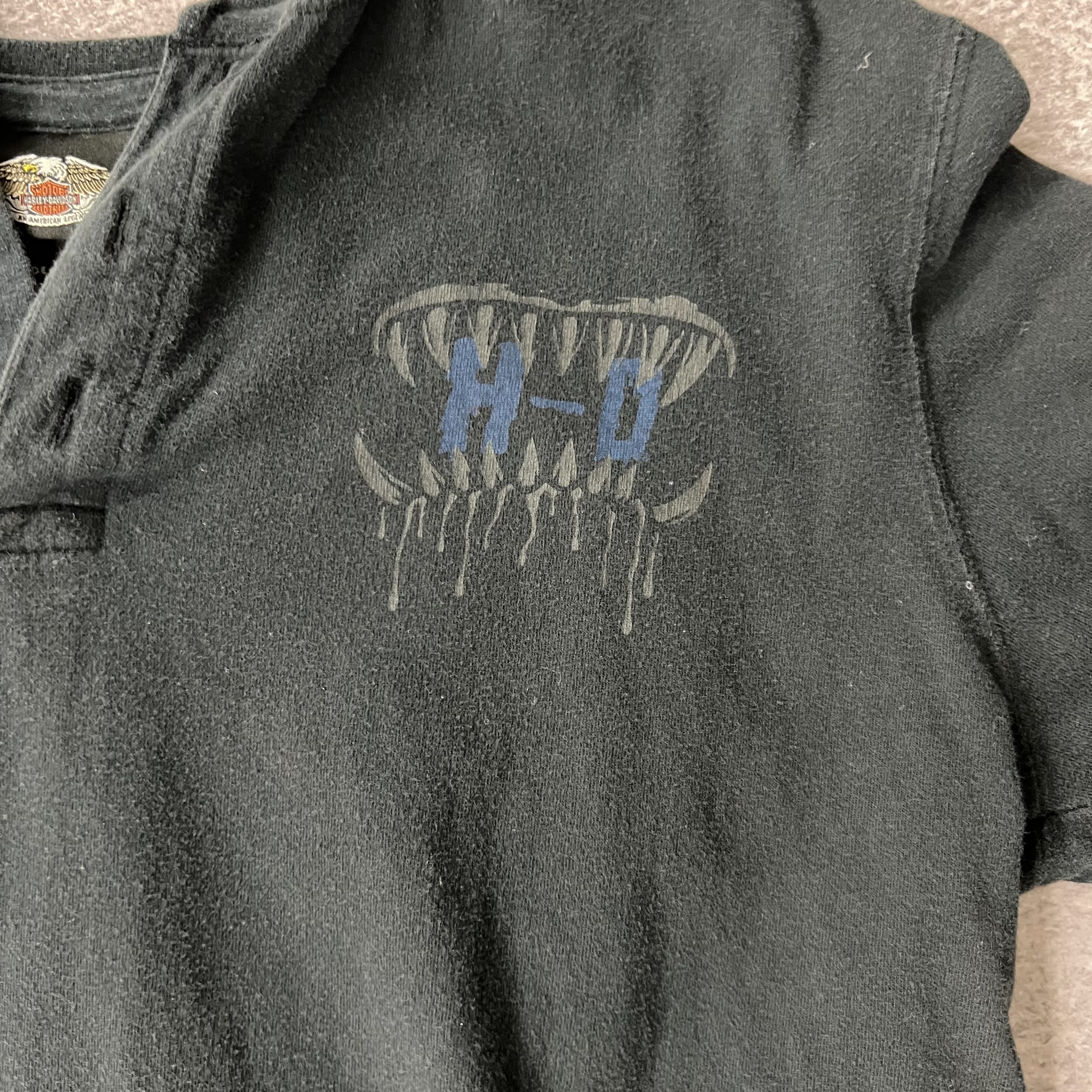 2010s Harley Davidson Worn In Long Sleeve Tee S
