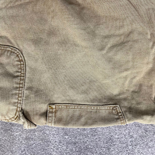 2010s Carhartt Workwear Distressed Relaxed Tan Vintage Pants 38x32