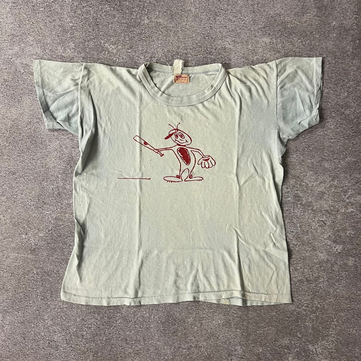 50s Williams Sportswear WPL Single Stitch Tee L