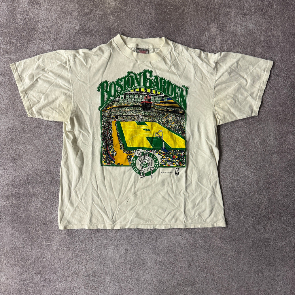90s Boston Celtics Boston Garden Stadium T's Single Stitch Tee XL