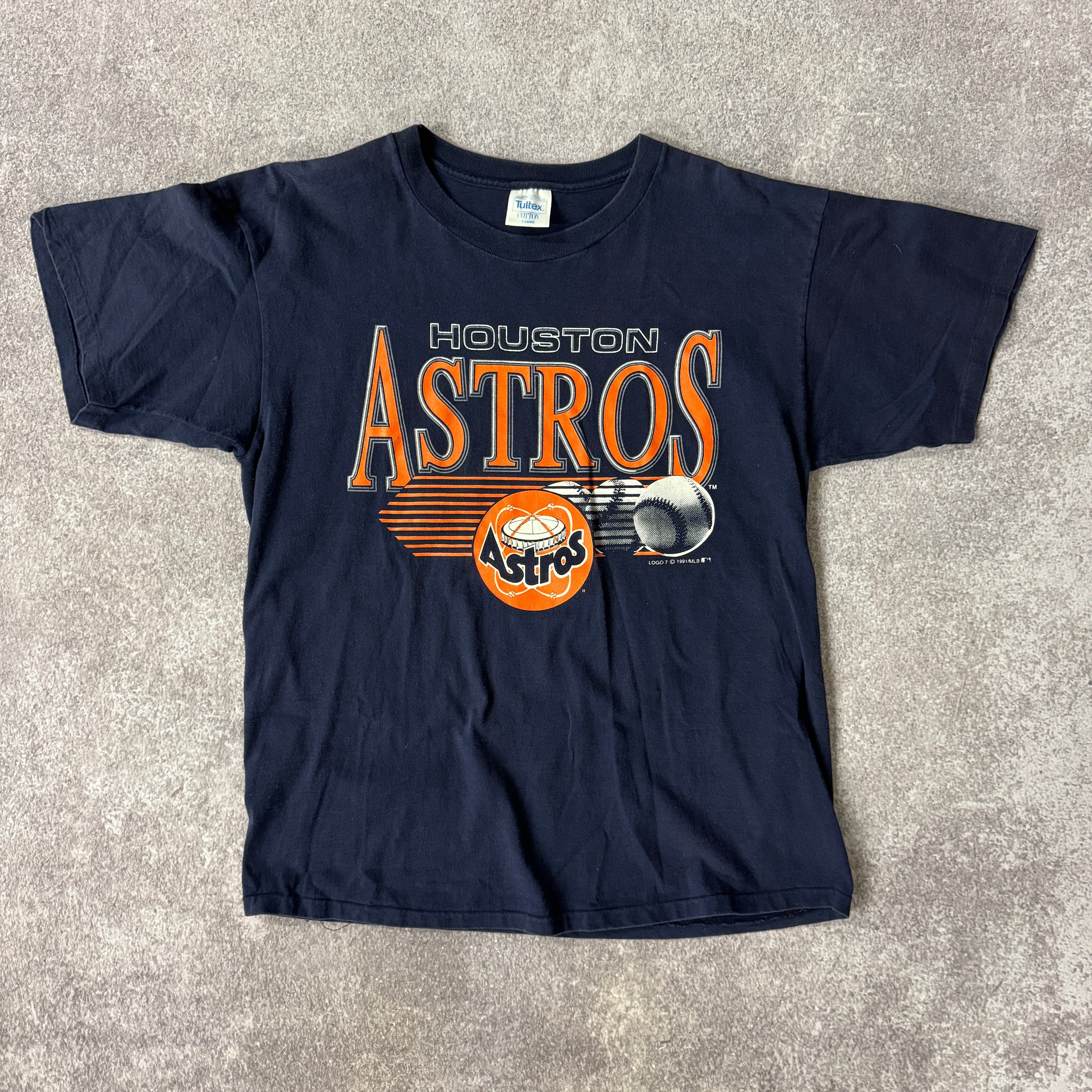90s Houston Astros Tultex All Over Print Tee XL