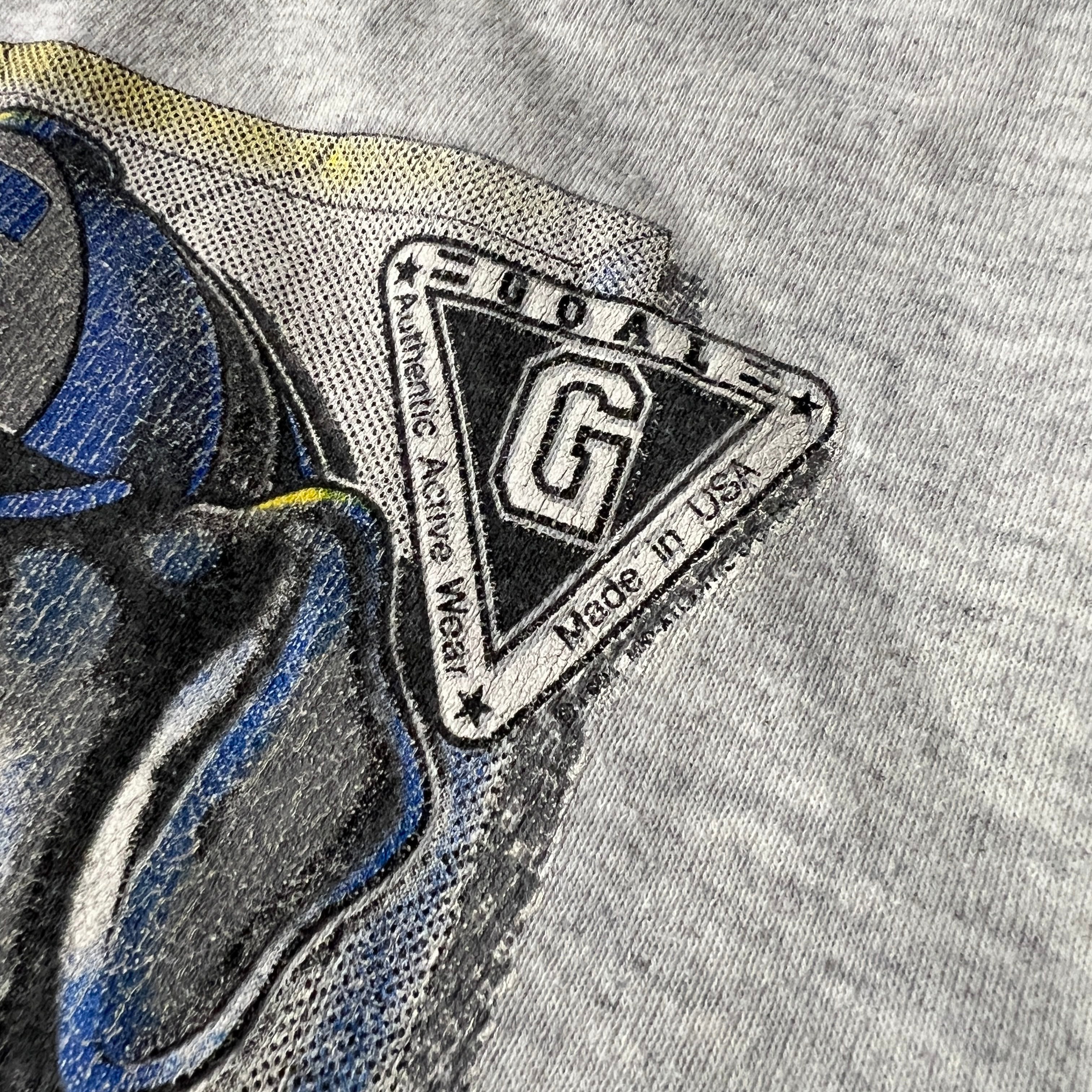 90s Authentic Activewear Goal College Big Logo Crewneck L