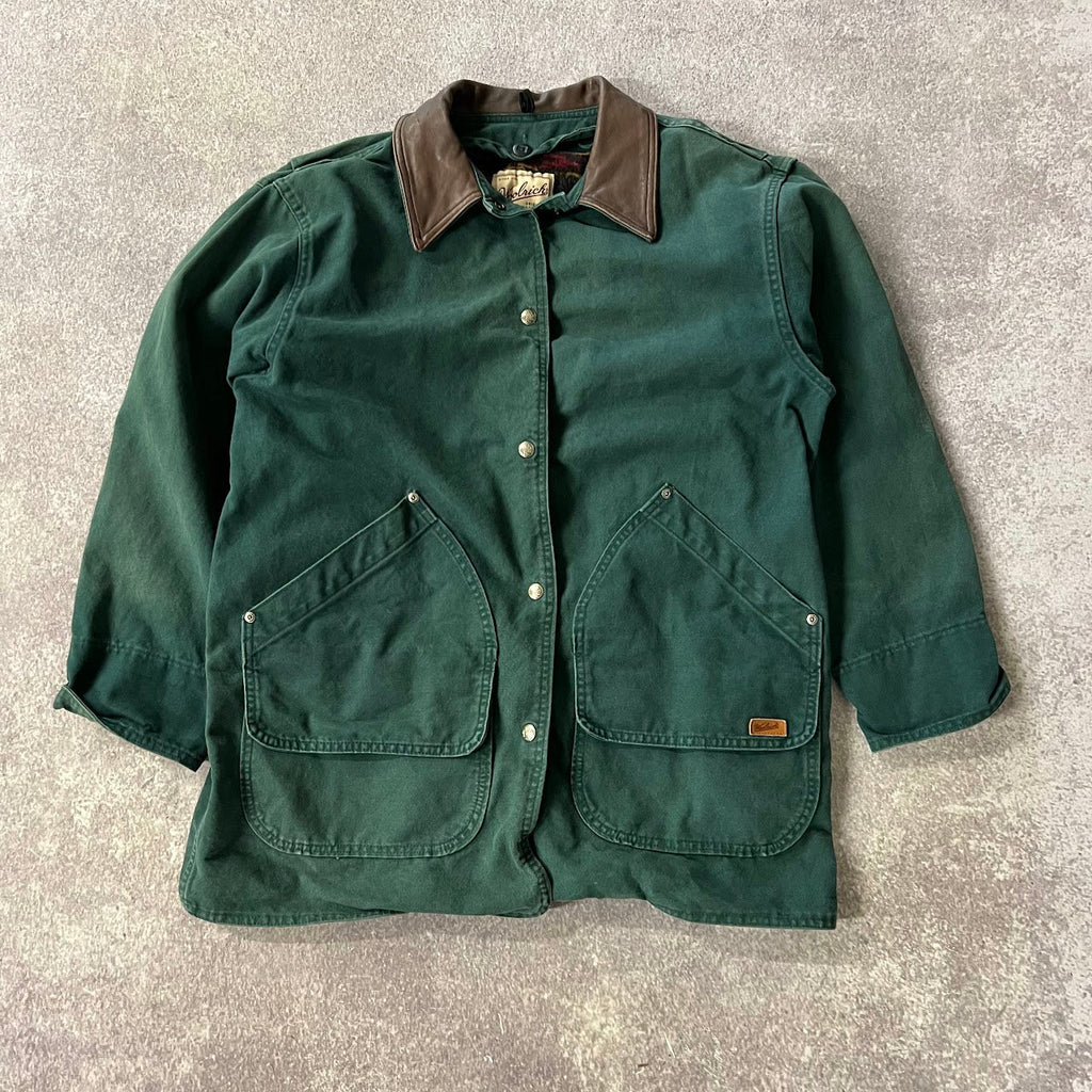 90s Woolrich Blanket Lined Made in USA Vintage Outdoor Jacket L