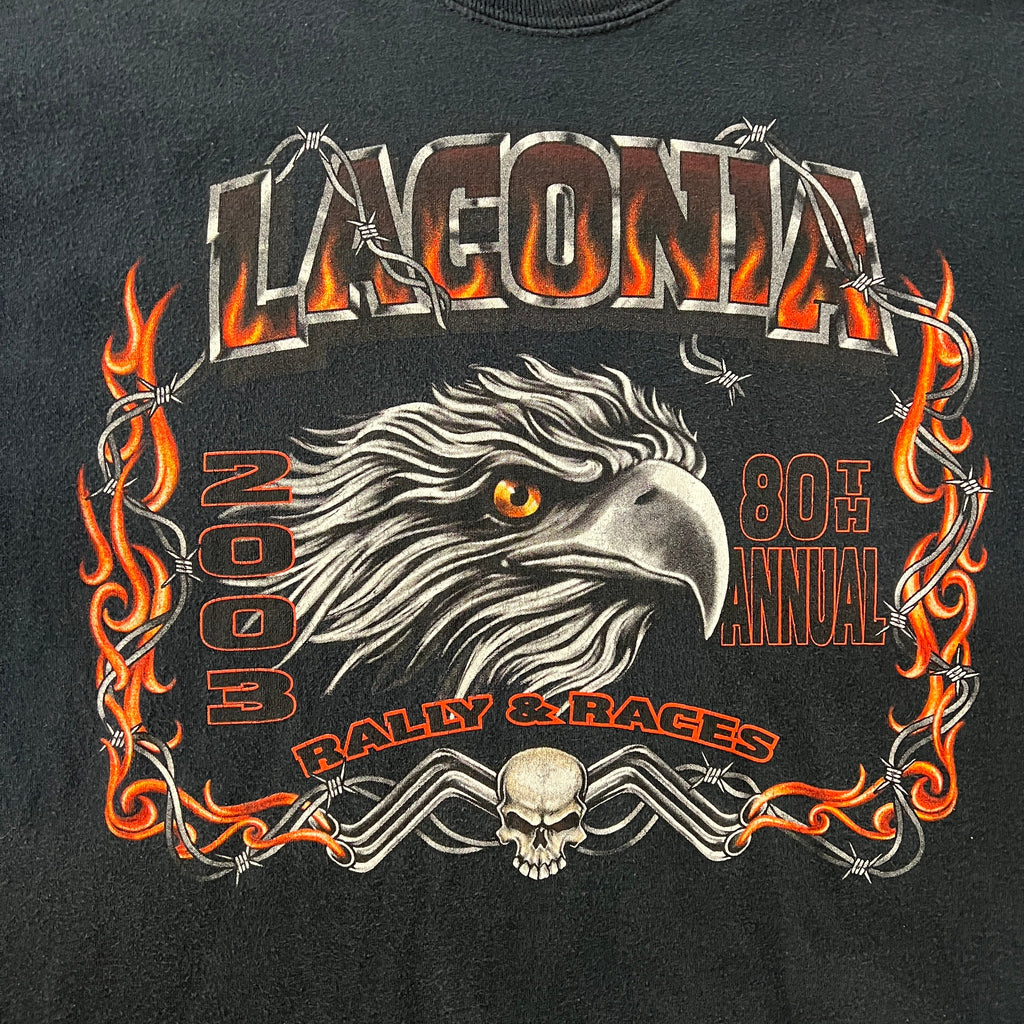 Y2K Hanes Laconia, NH Worn In Tee XL
