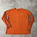 90s Adidas Orange Long Sleeve Tee XXL