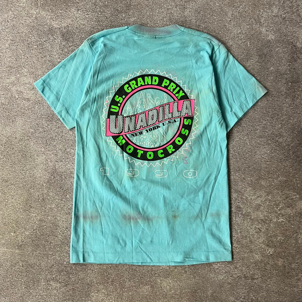 1990 Unadilla US Grand Prix Motocross Screen Stars Faded Single Stitch Tee M