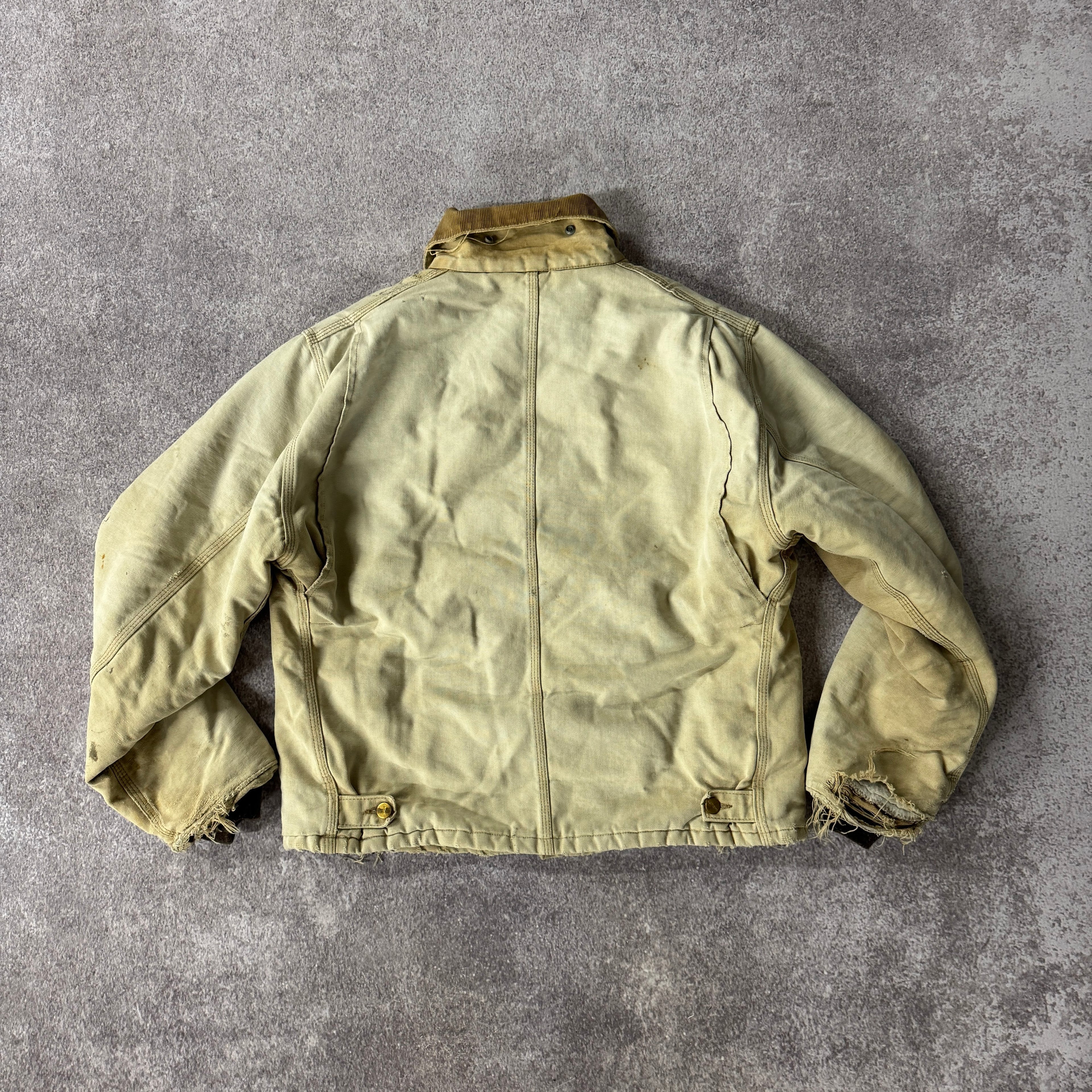 90s Carhartt Beige Workwear Jacket XL