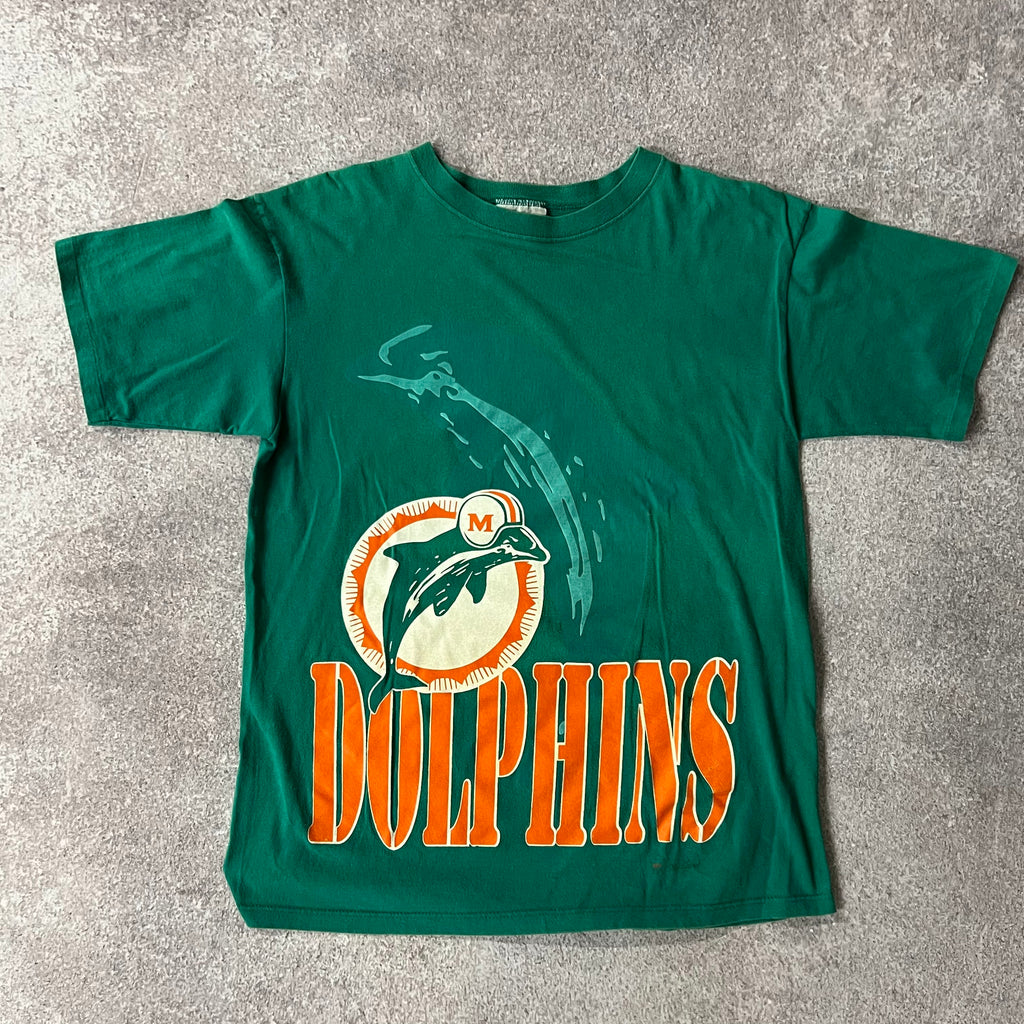 90s Miami Dolphins The Game Big Logo Single Stitch Tee L