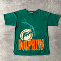 90s Miami Dolphins The Game Big Logo Single Stitch Tee L