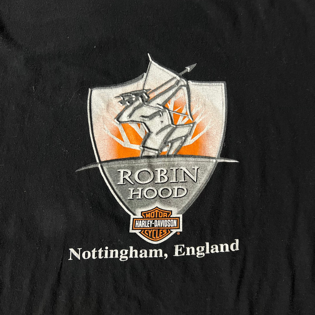 Y2K Harley Davidson Nottingham, England Back Graphic Tee XL