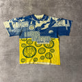 90s Leeds United F.C. Kick Sportwear All Over Print Tee XL