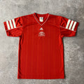 Y2K Soccer Adidas Red Worn In Jersey S