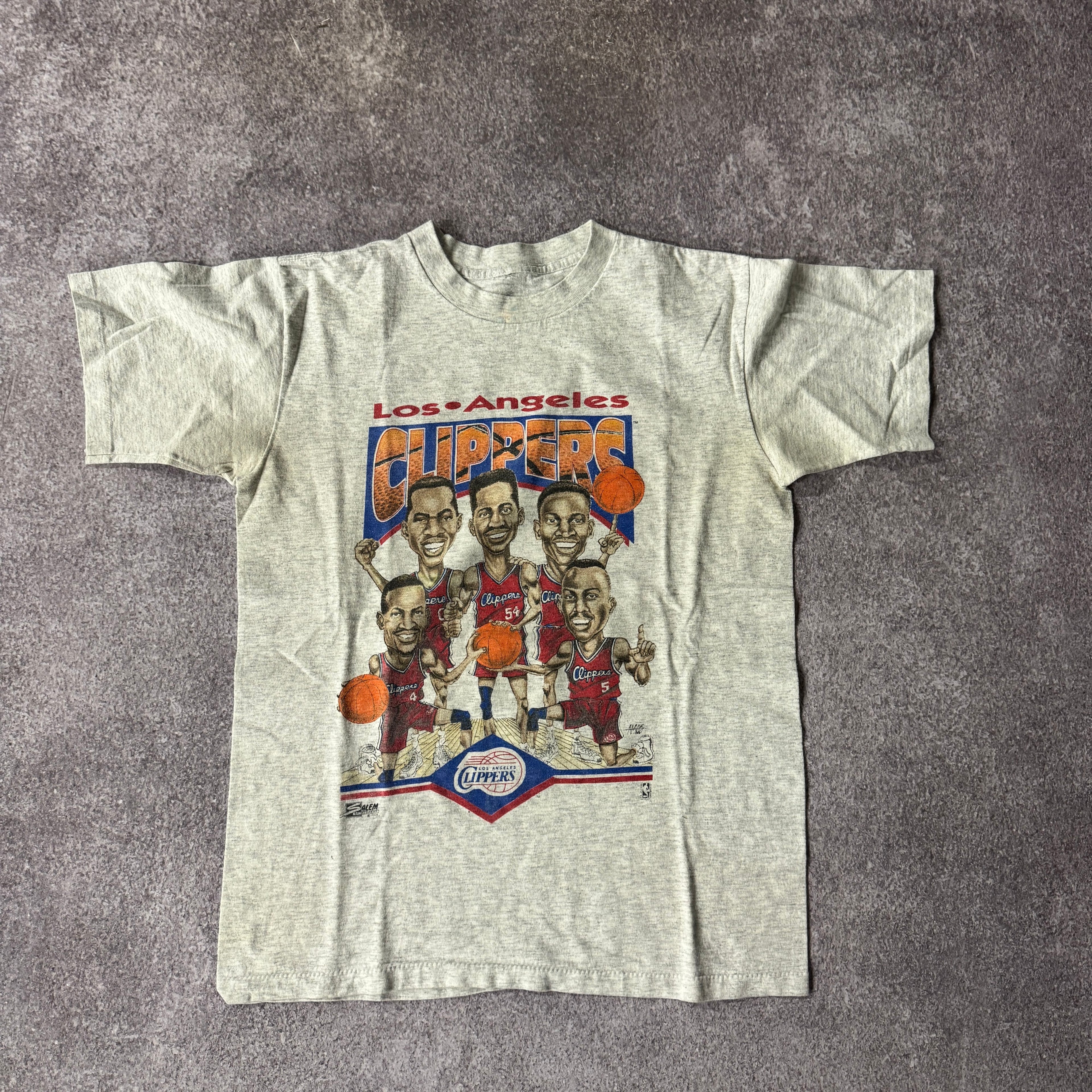 90s Los Angeles Clippers Los Angeles 1992 Clippers Single Stitch Tee M