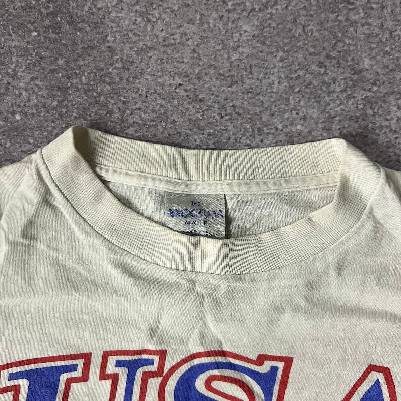 90s USA World Cup Soccer Brockum Big Logo Faded Vintage Tee L