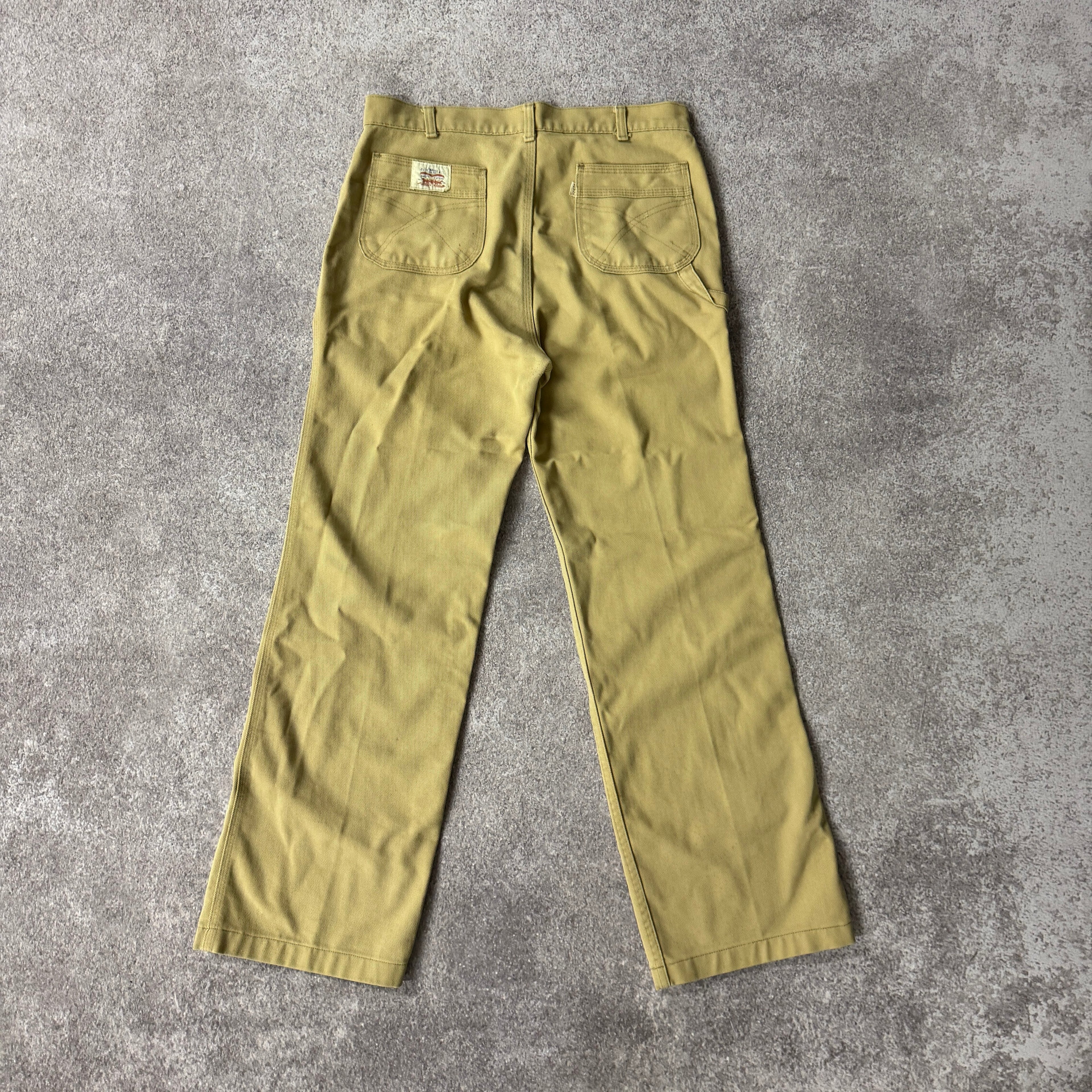 80s Levi's Tan Relaxed Worn In Pants