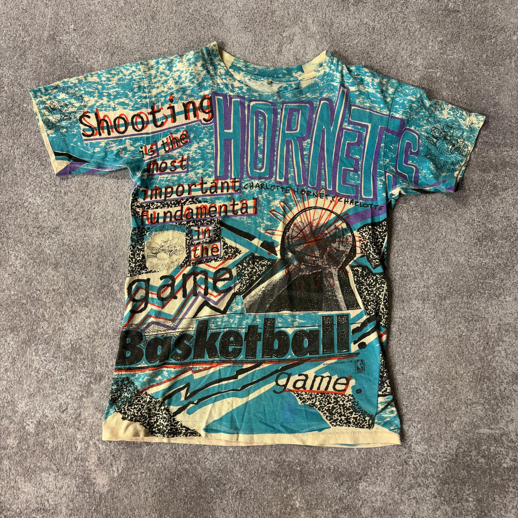 90s Charlotte Hornets Magic Johnson T's Single Stitch Tee L