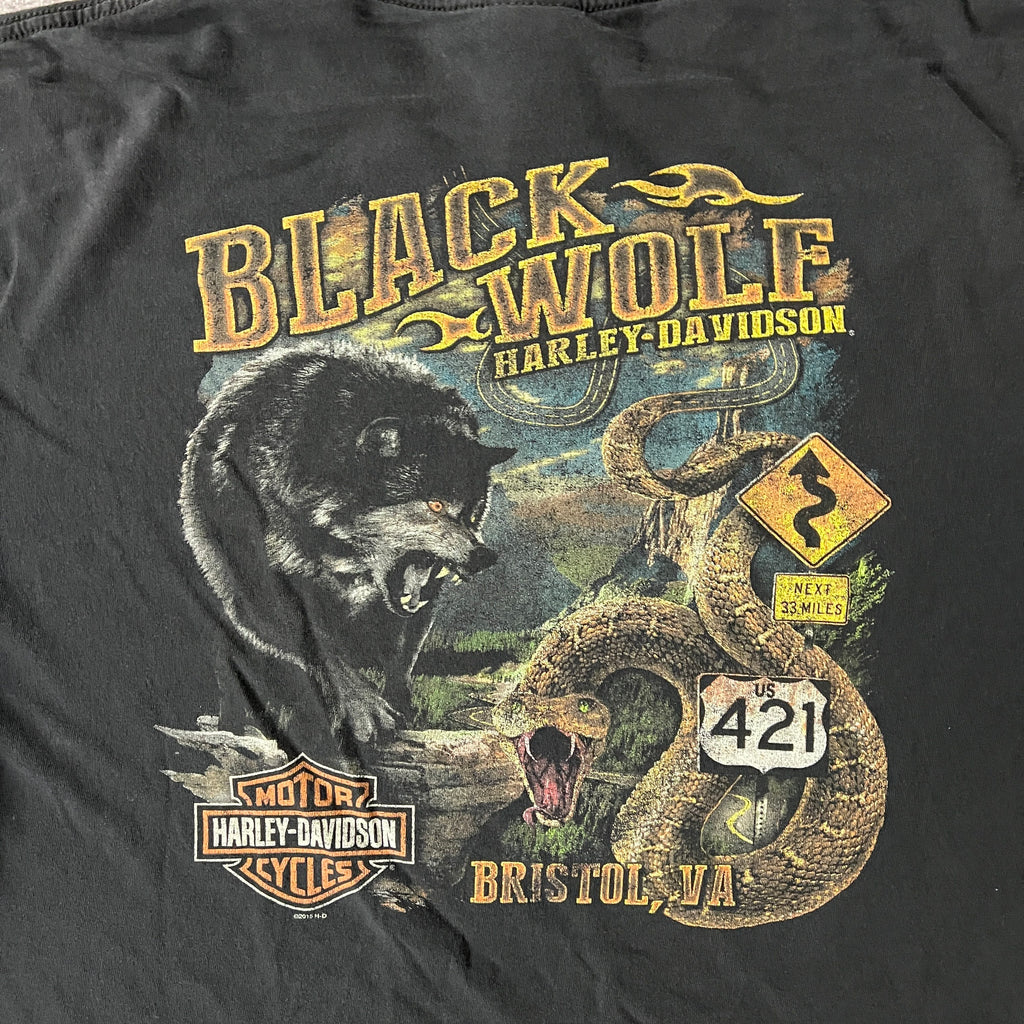 2010s Harley Davidson Bristol, VA Distressed Tee XXL