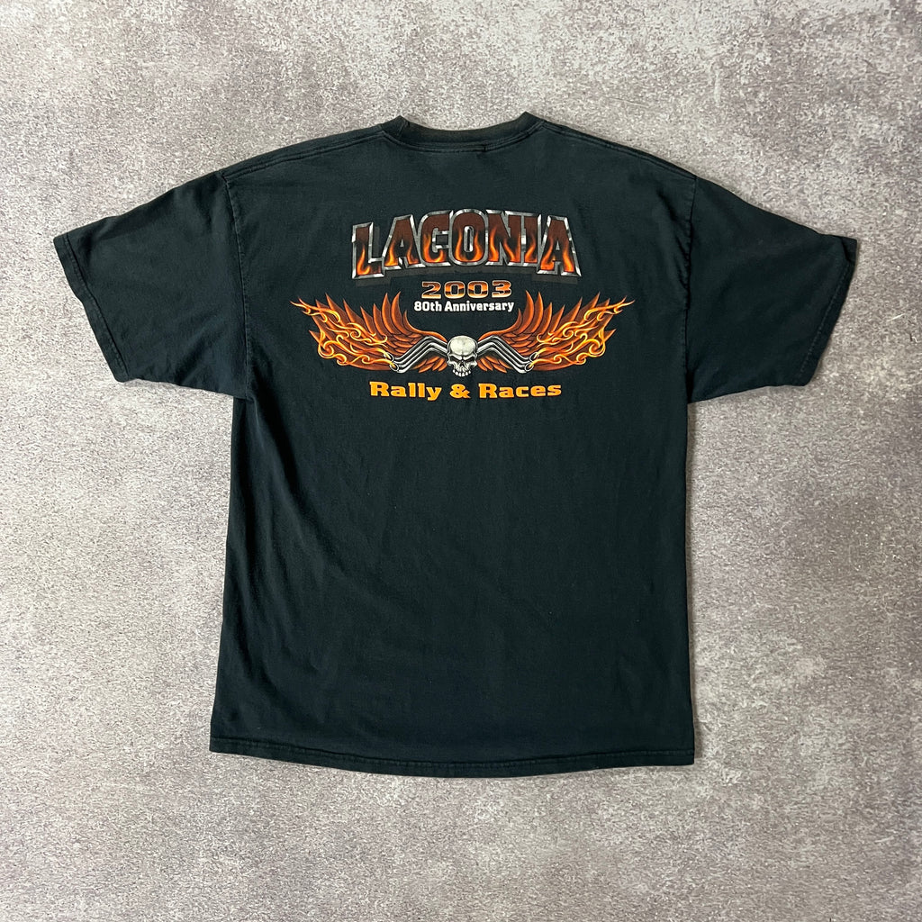 Y2K Hanes Laconia, NH Worn In Tee XL