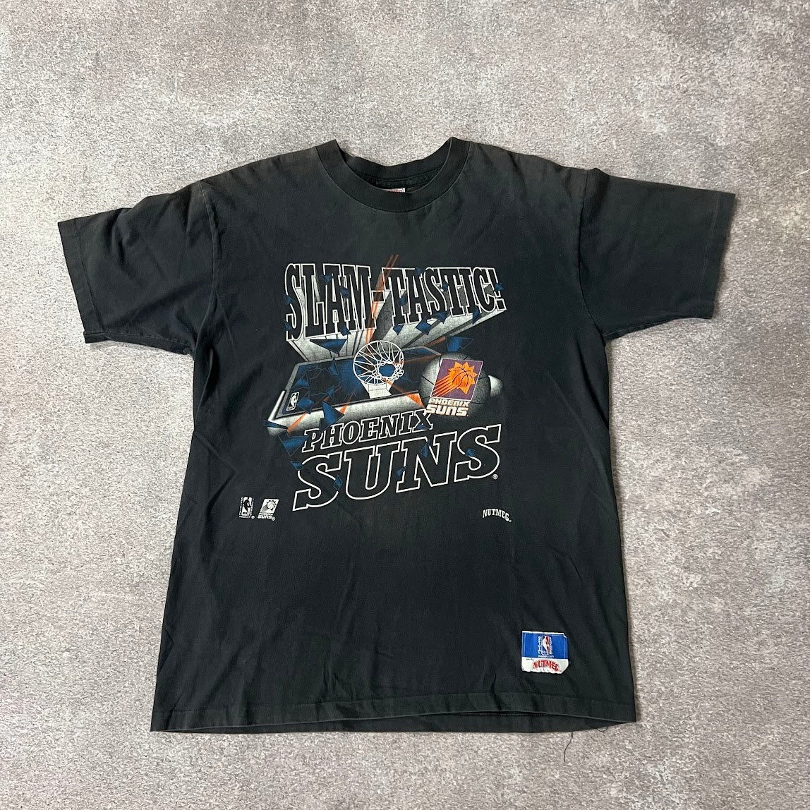 90s Phoenix Suns Nutmeg Mills Sun Faded Single Stitch Tee L