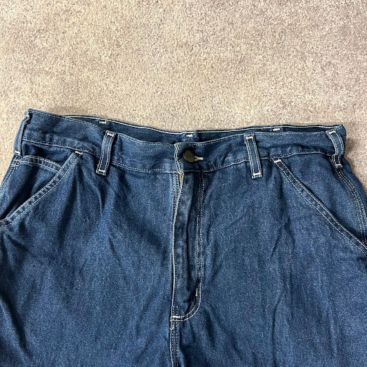 2010s Carhartt Workwear Vintage Blue Pants 34x30