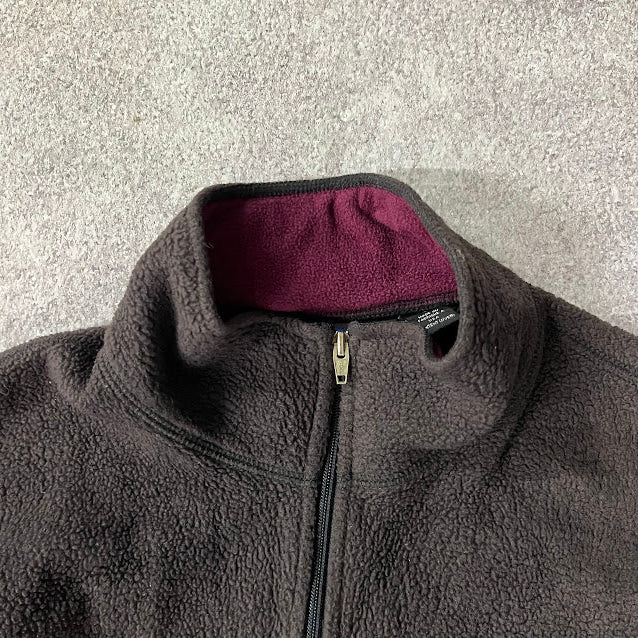 Vintage Patagonia Capilene Fleece 1/4 Zip Pullover Jacket Black Mens L USA