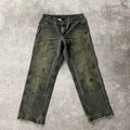 2010s Carhartt Black Distressed Workwear Pants Size 6