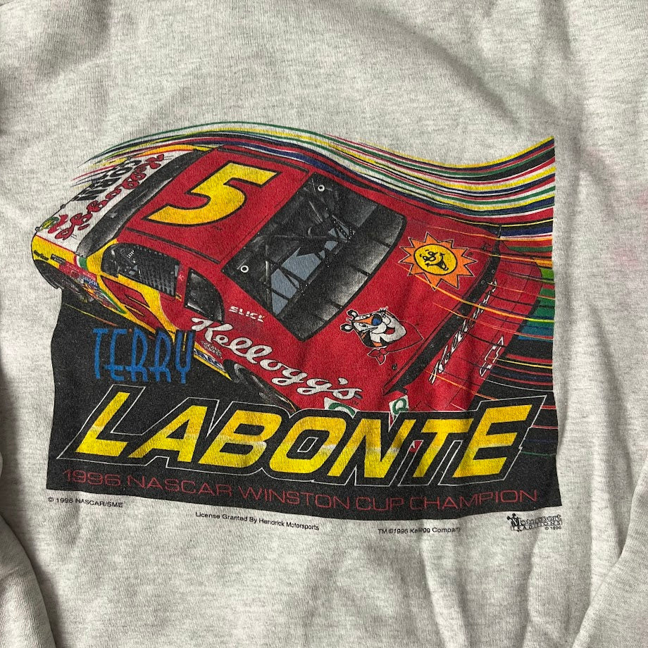 90s Terry Labonte NASCAR Fruit of the Loom Big Logo Crewneck Sweatshirt XL