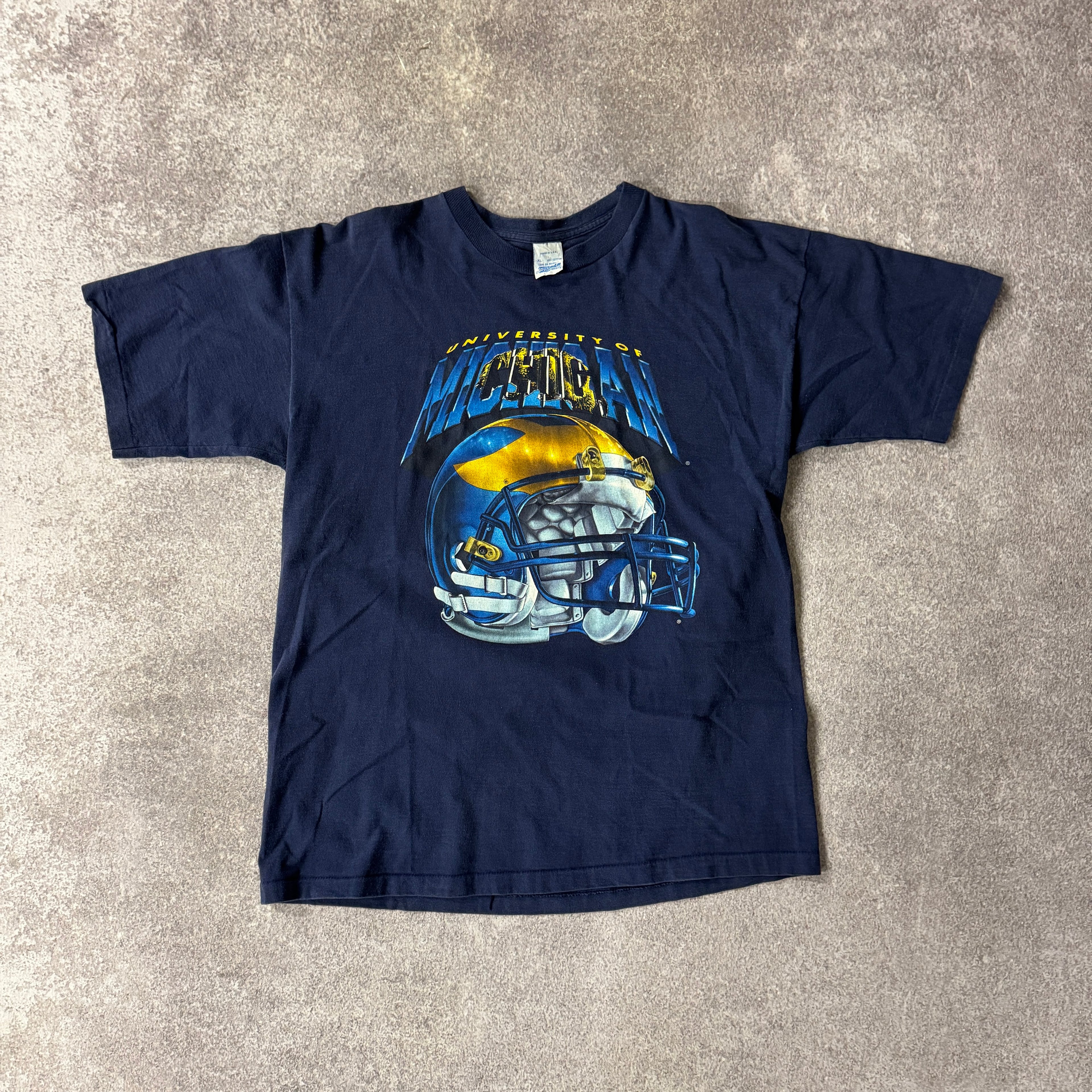 90s Michigan Wolverines Salem Sportswear University Single Stitch Tee XL