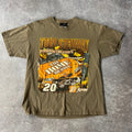 Y2K Tony Stewart NASCAR Chase Authentics Big Logo Back Graphic Tee L