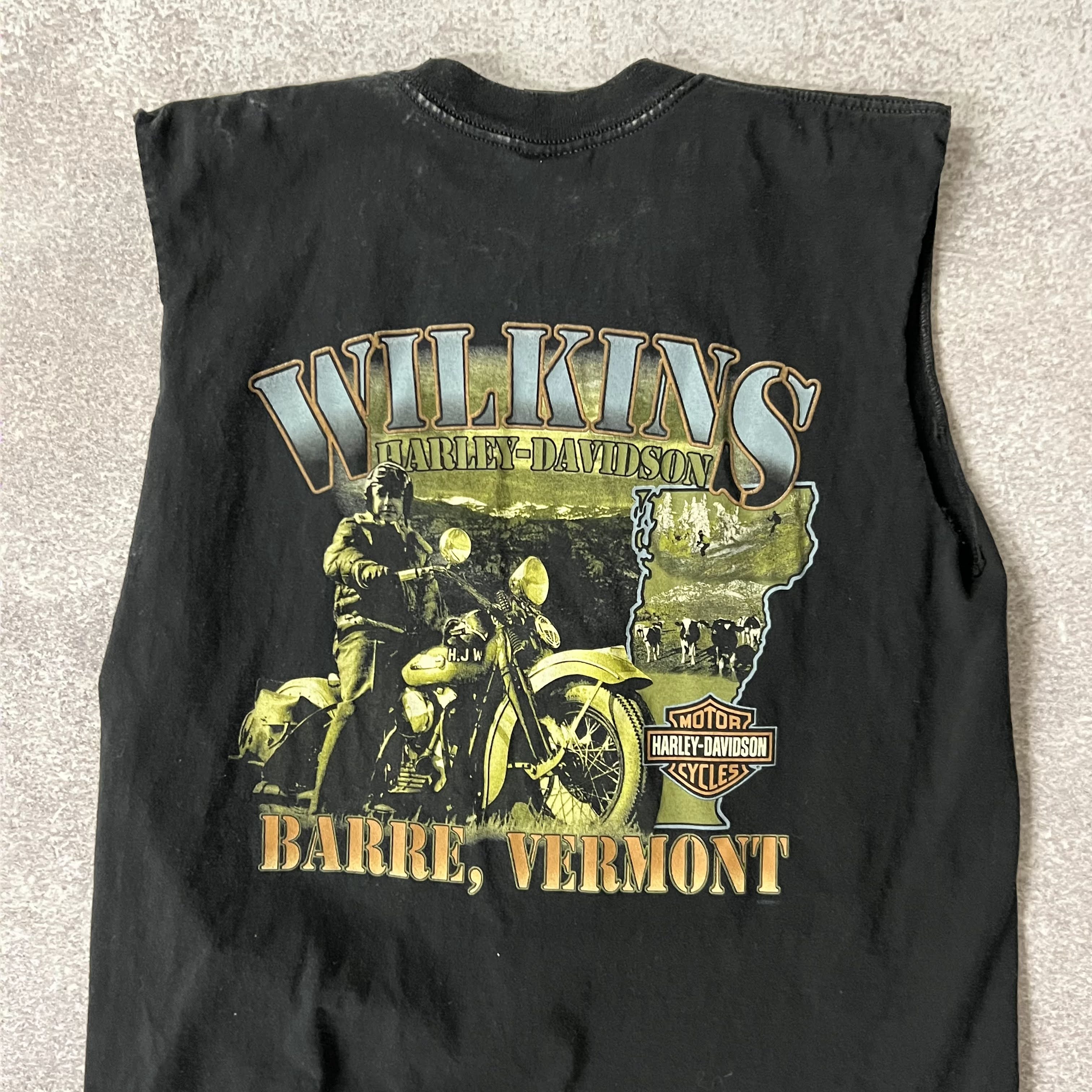Y2K Harley Davidson Worn In Tank Top L