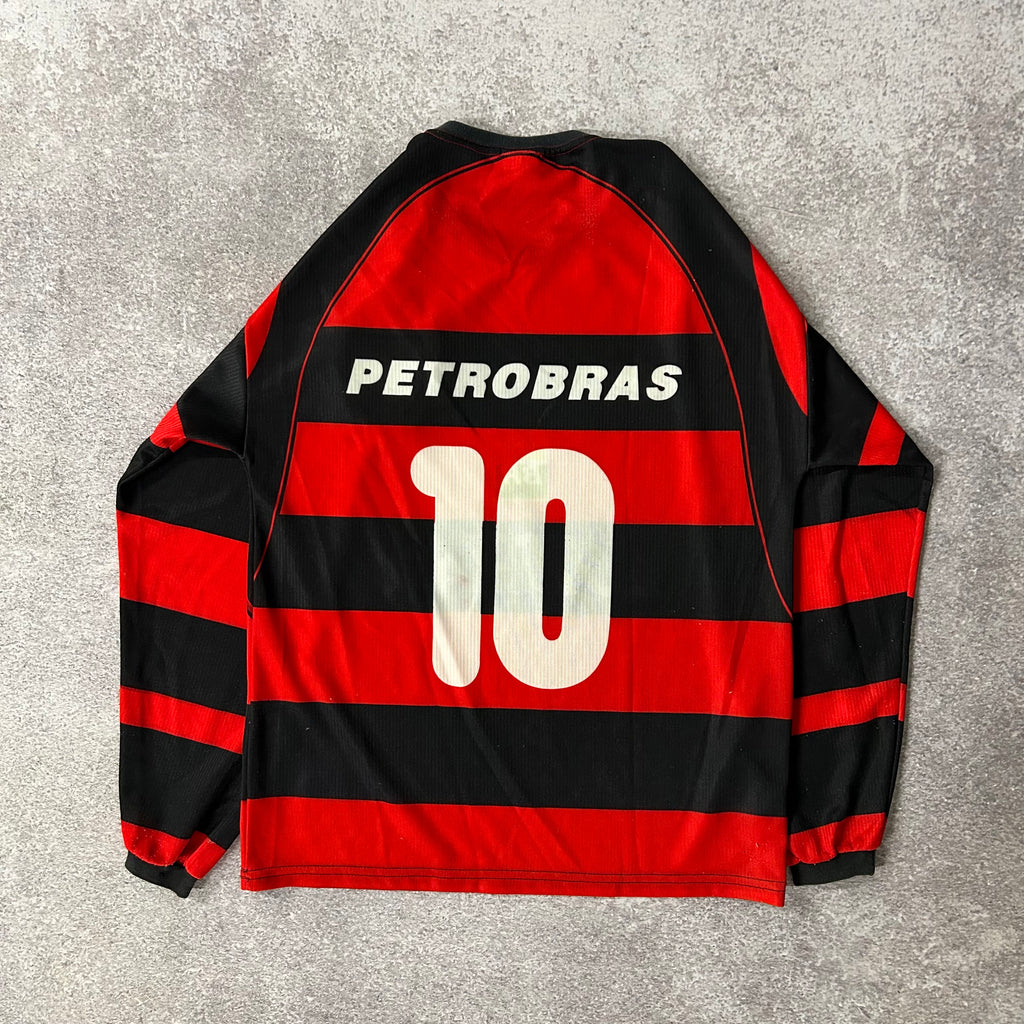 Y2K Nike CR Flamengo 2002-04 Lubrax Home Jersey L