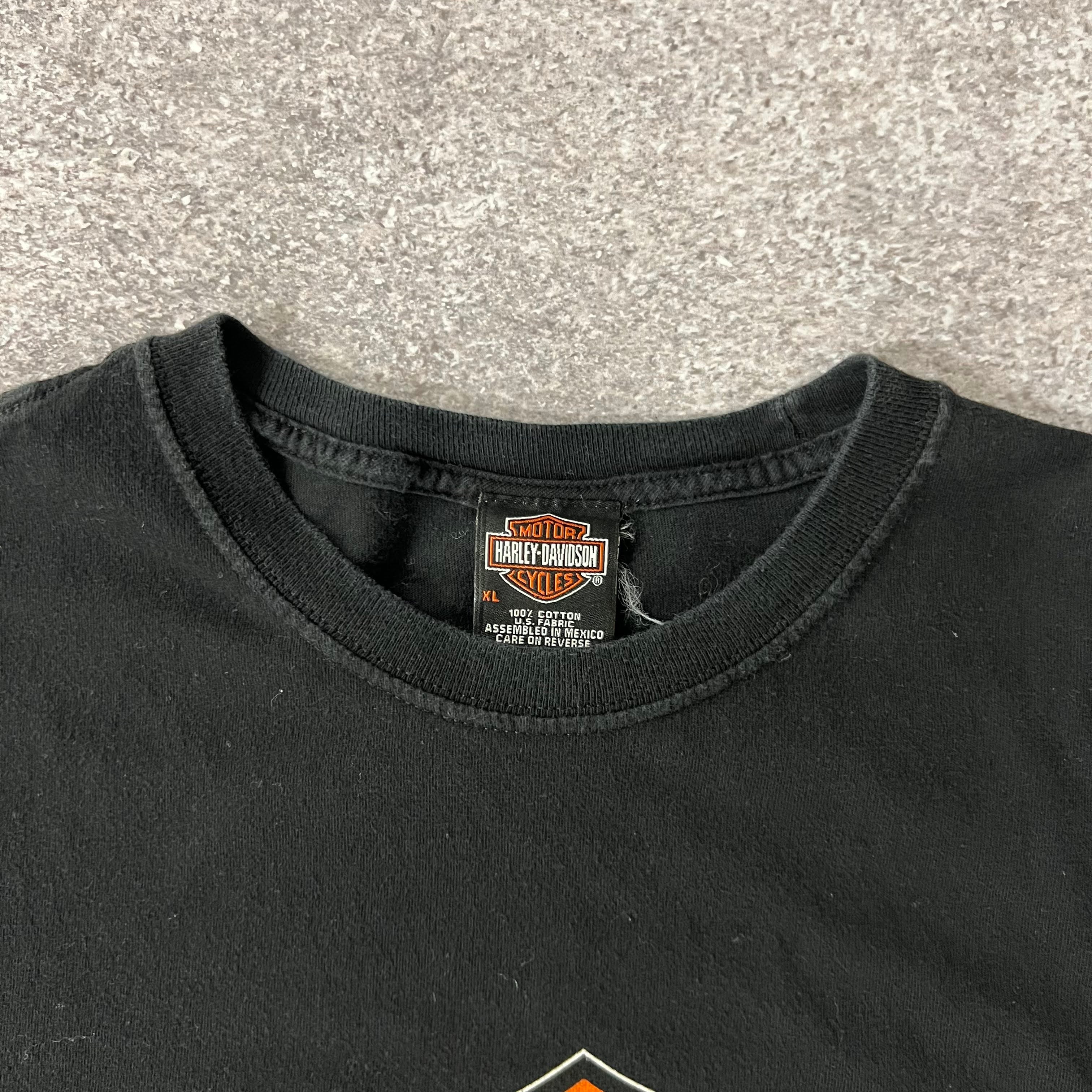 Y2K Harley Davidson Nottingham, England Back Graphic Tee XL