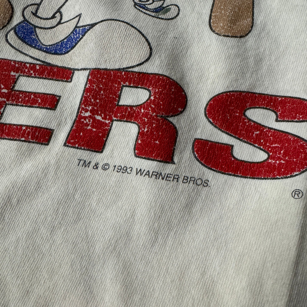 90s Texas Rangers Warner Brothers Texas Rangers Crossover Single Stitch Tee XL