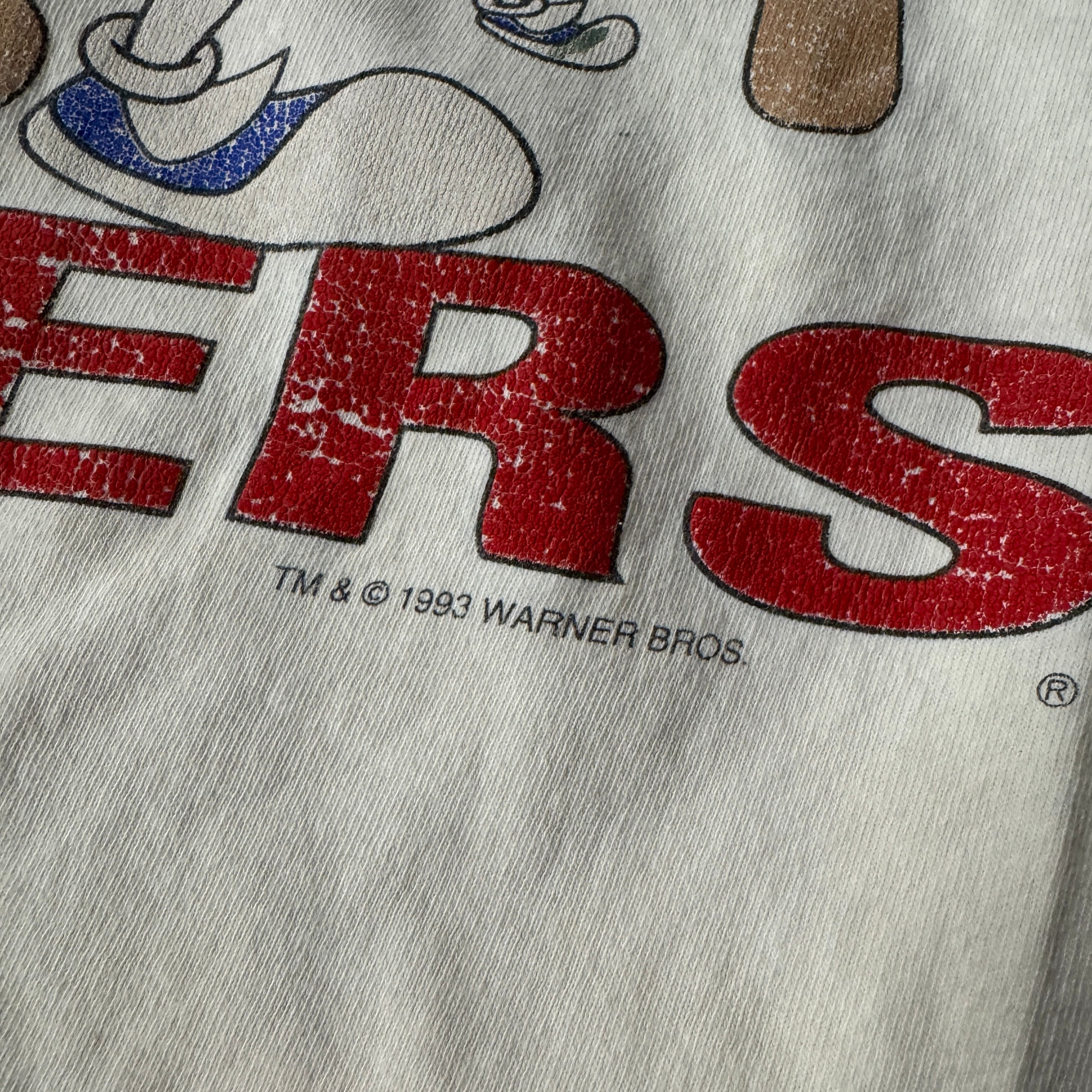 90s Texas Rangers Warner Brothers Texas Rangers Crossover Single Stitch Tee XL
