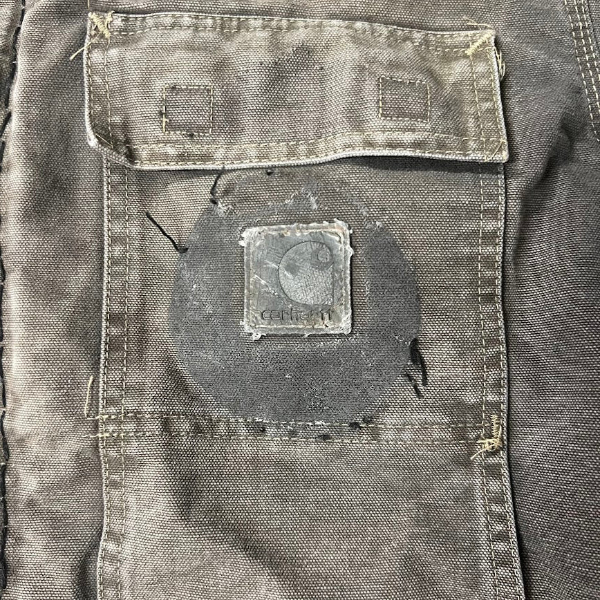 Y2K Carhartt Sun Faded Workwear Outdoor Vintage Brown Jacket L