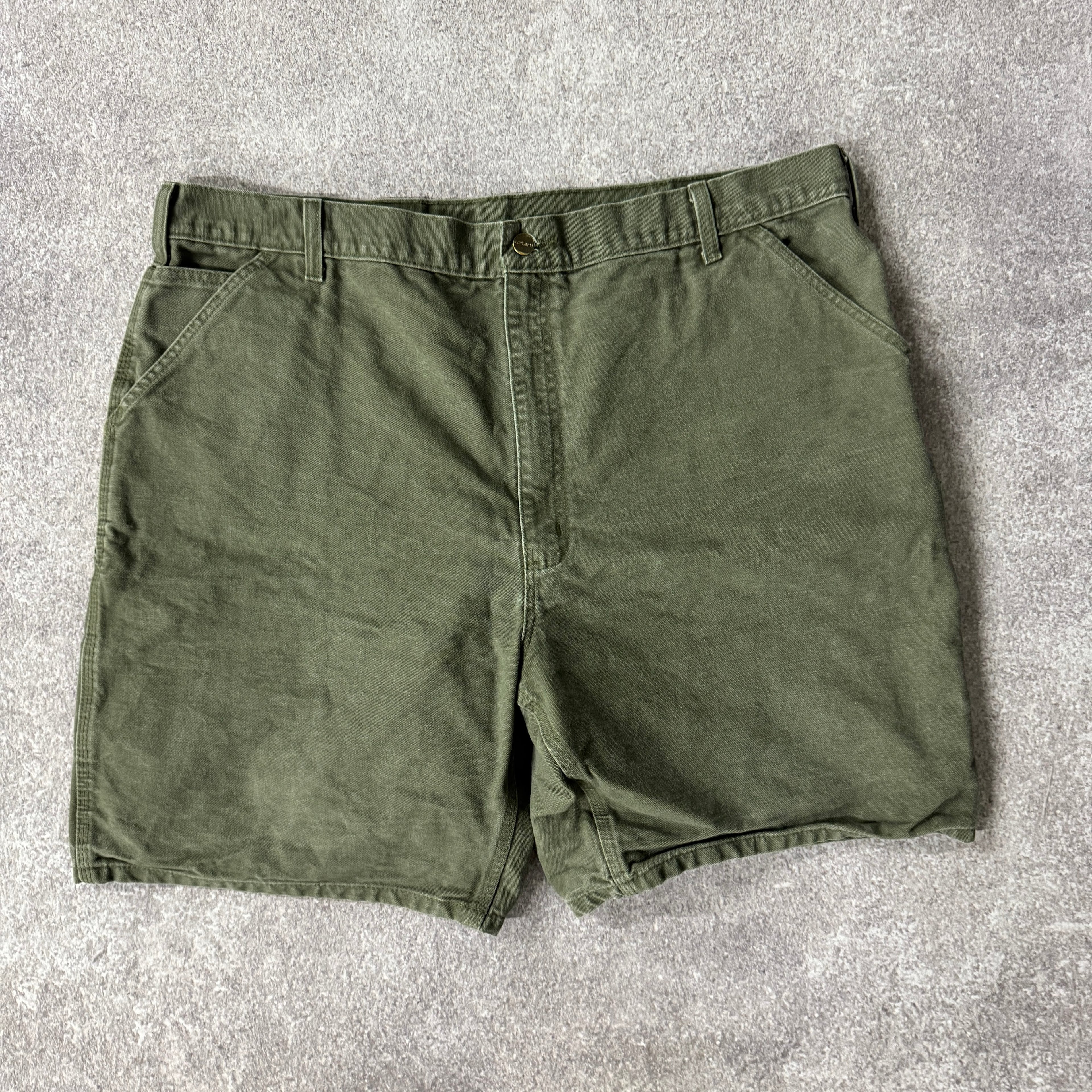 2010s Carhartt Green Workwear Shorts 42W