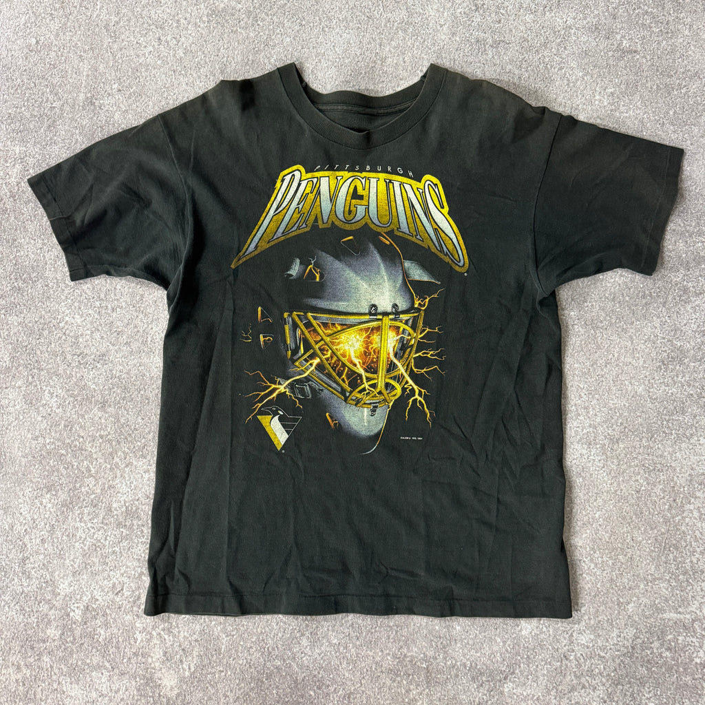 90s Pittsburgh Penguins Salem Sportswear All Over Print Tee L