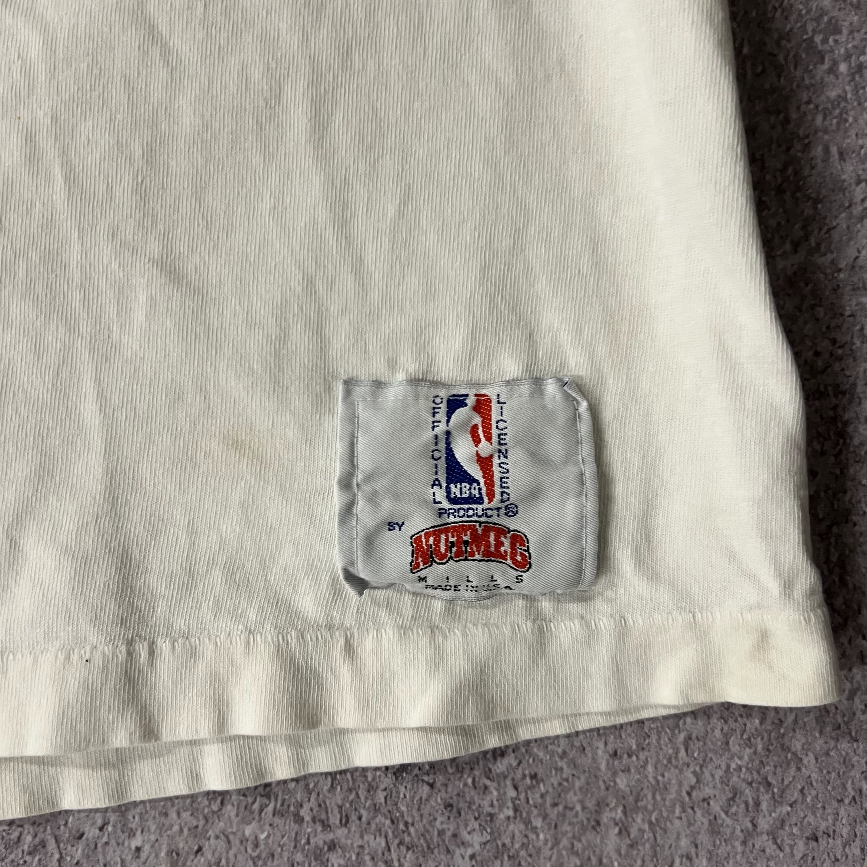 90s Los Angeles Lakers Nutmeg Mills Single Stitch Tee L