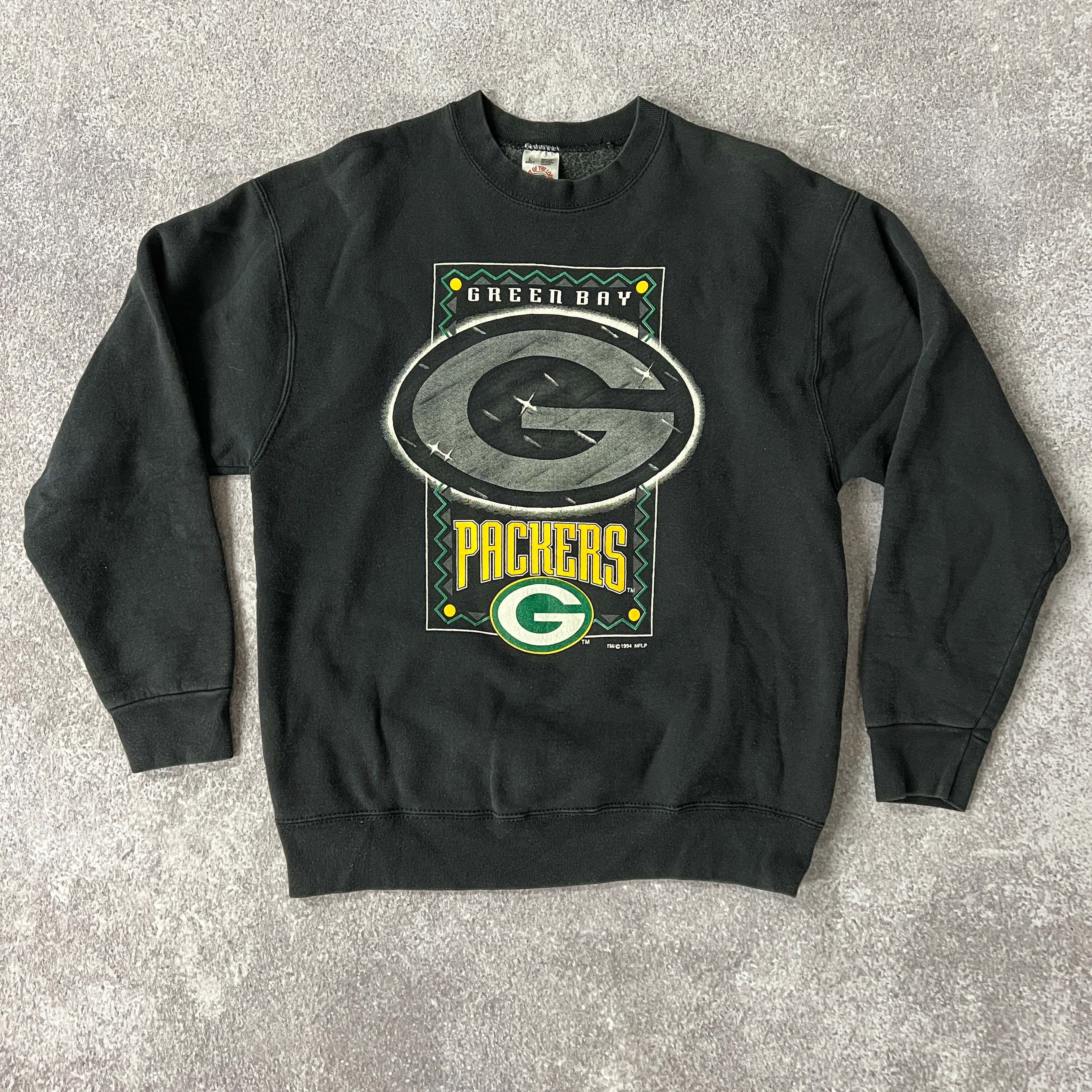 90s Green Bay Packers Fruit of the Loom Big Logo Crewneck L