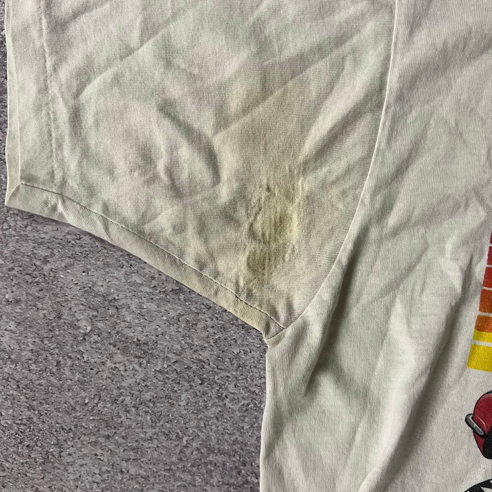 80s Corvette Big Logo Faded Single Stitch Vintage Tee L