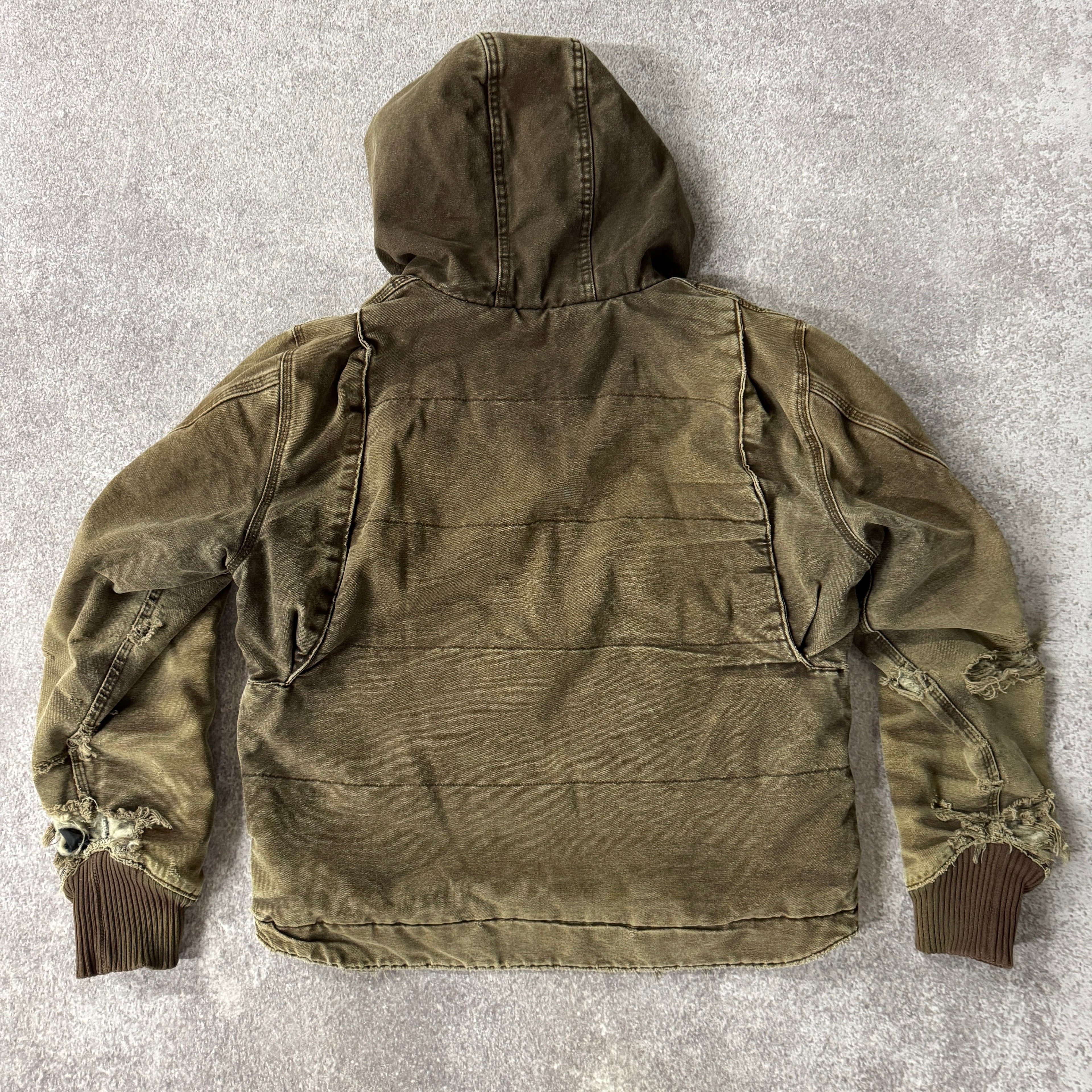 2010s Carhartt Brown Heavyweight Hooded Jacket L