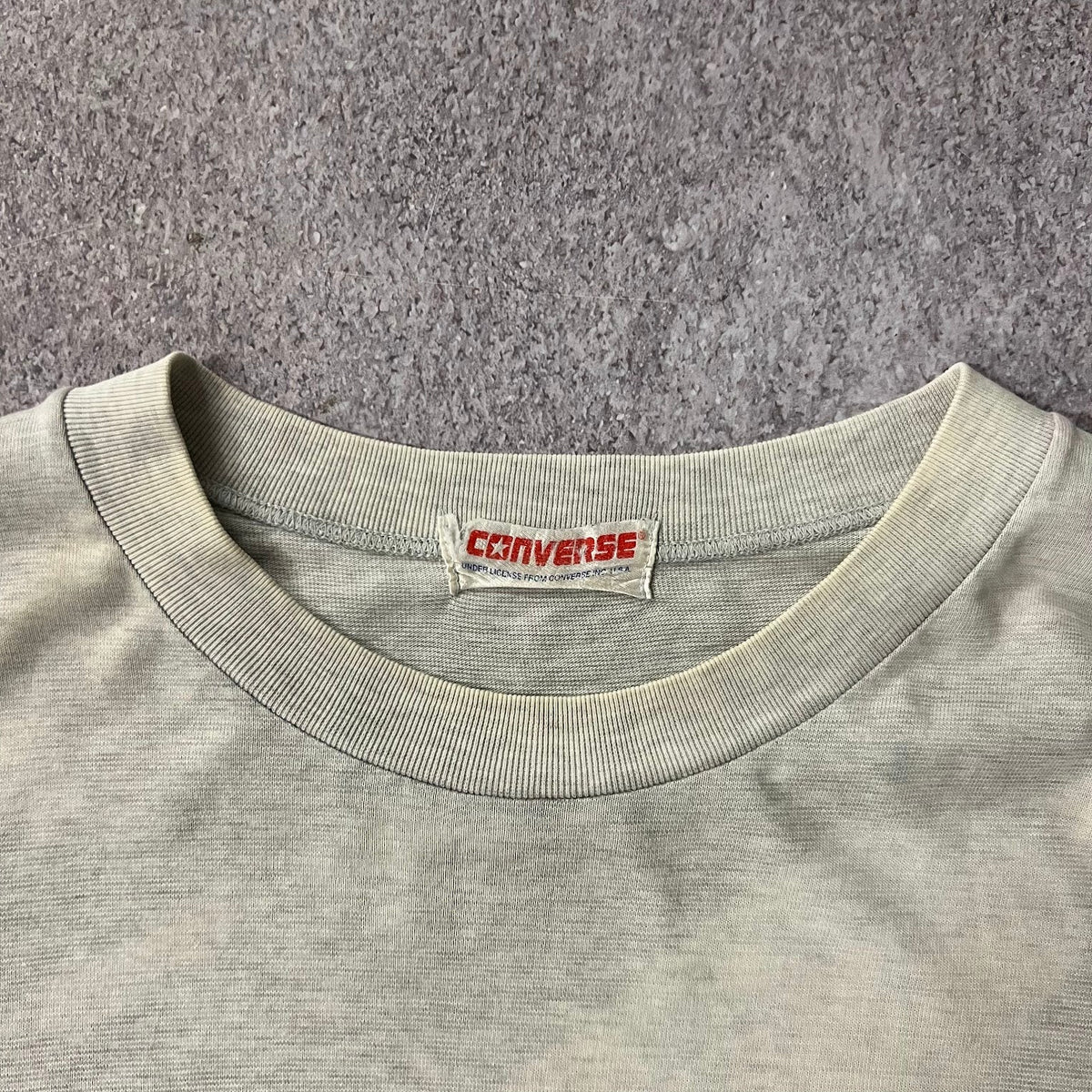 90s Converse Big Logo Sun Faded Single Stitch Made in USA Vintage Tee XL