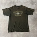 Y2K Harley Davidson Lincoln, Nebraska Brown Sun Faded Tee XL