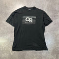 Y2K Outdoor Research Big Logo Distressed Sun Faded Single Stitch Tee L
