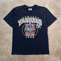 90s New York Yankees MLB Lee Sport Big Logo Double Stitch Vintage Tee M