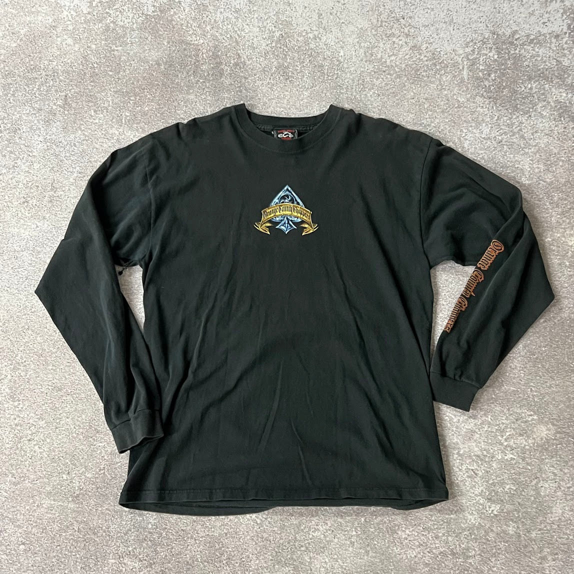 Y2K Orange County Choppers Worn In Long Sleeve Tee XL