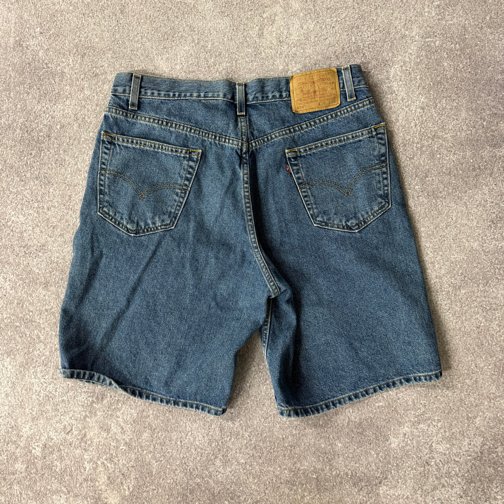 Y2K Levi's Blue Relaxed Worn In Shorts 36W