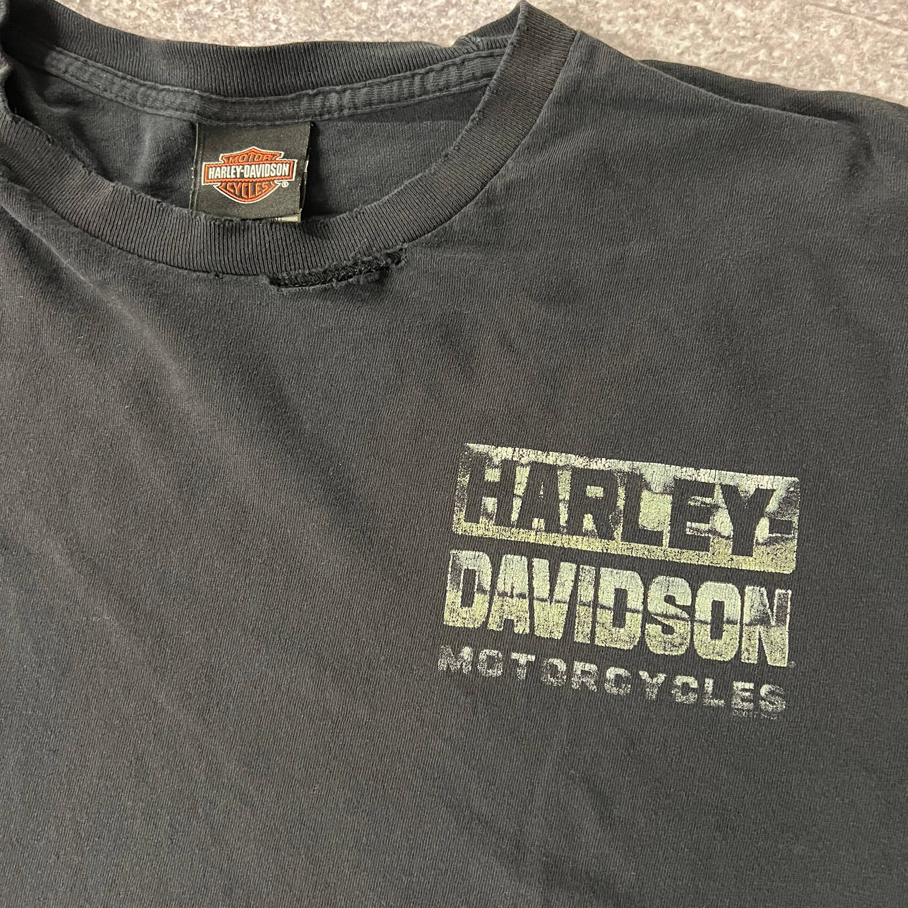2010s Harley Davidson Bristol, VA Distressed Tee XXL