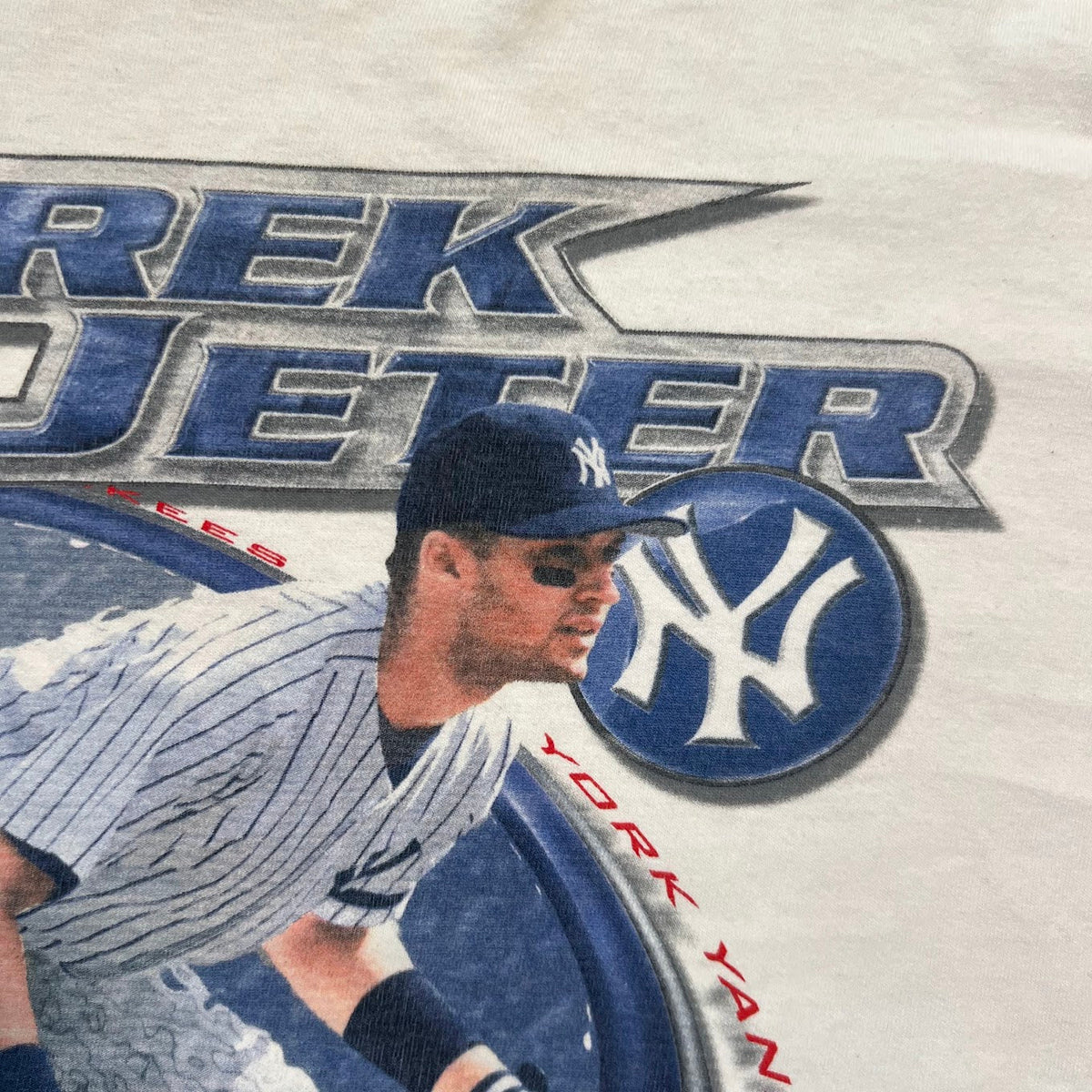 90s Derek Jeter New York Yankees MLB Starter Big Logo Vintage Tee XL