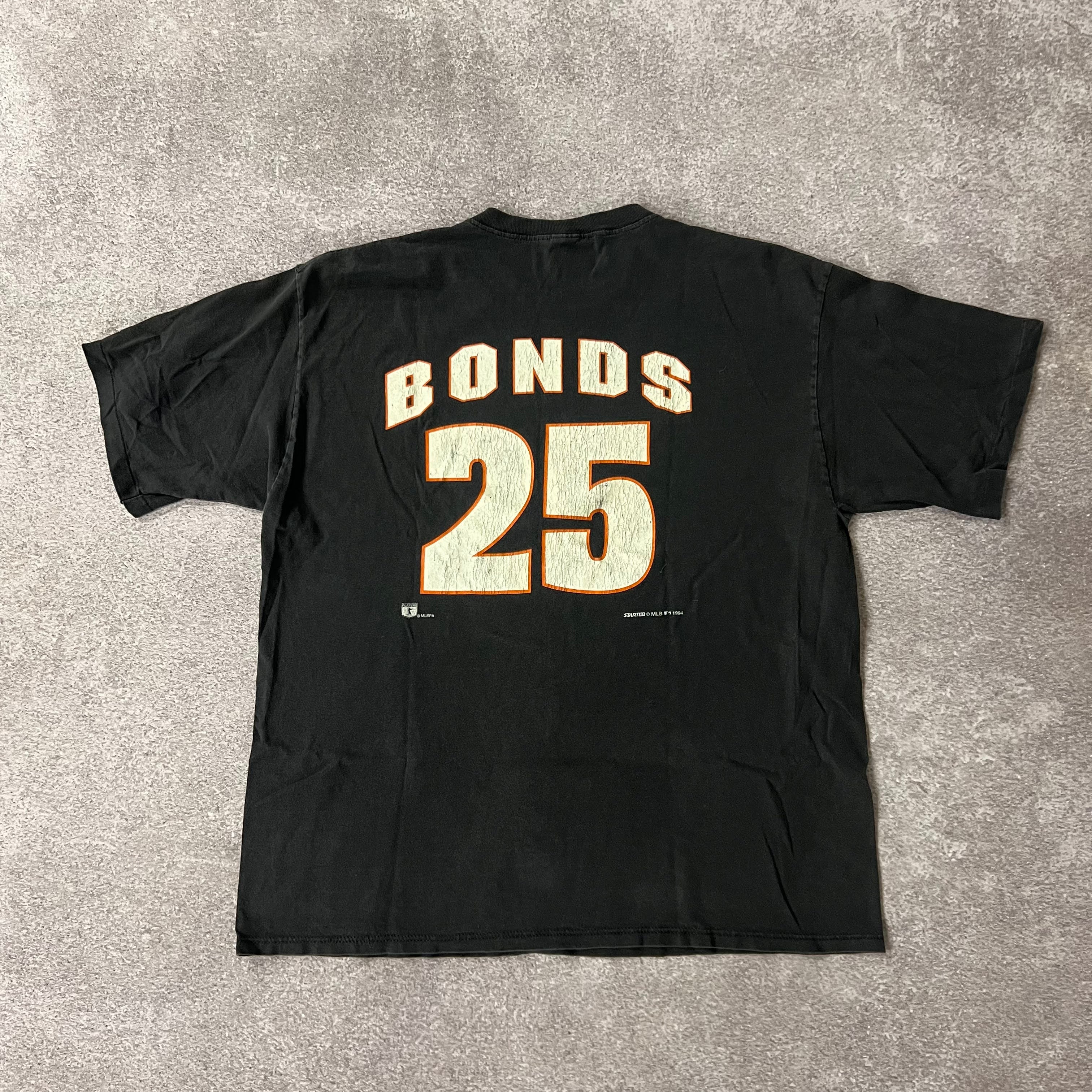 90s San Francisco Giants Starter Cracked Print Sun Faded Tee XL